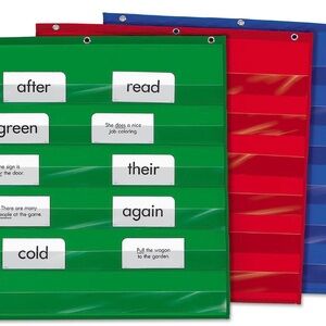 AMAZING BLUE LAKESHORE HEAVY DUTY SMALL POCKET CHART